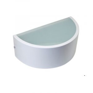 arandela led meia lua alumínio