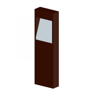 BALIZADOR RETANGULAR FACHO FRONTAL