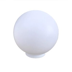 GLOBO DE POLIETILENO LEITOSO BOCA 15X42CM