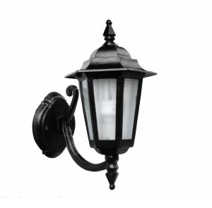 Poste decorativo luminária sextavada colonial