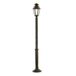 Poste decorativo luminária sextavada colonial