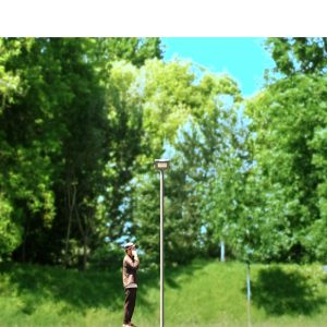 Poste Engastado em Aço galvanizado 3 metros