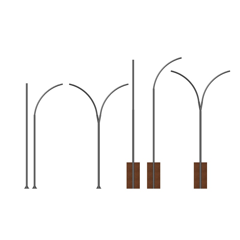 Quais são os diferentes tipos de postes de aço?